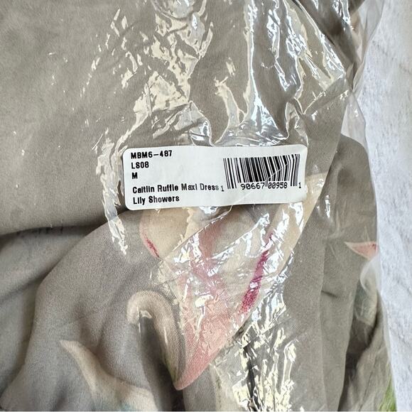 NWT Show Me Your Mumu Caitlin Ruffle Maxi Gown Lily Showers Bridesmaid Dress Med - Picture 5 of 16